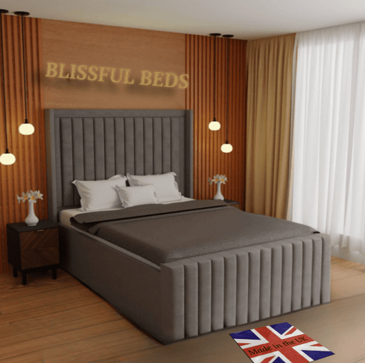 Wingback Oslo Bed 2024 With 60" Headboard - Blissful Beds