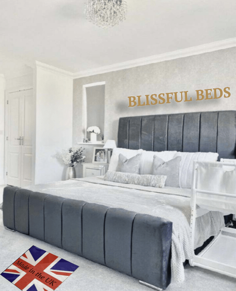 Modern Panel Bed With 60" Headboard - Blissful Beds