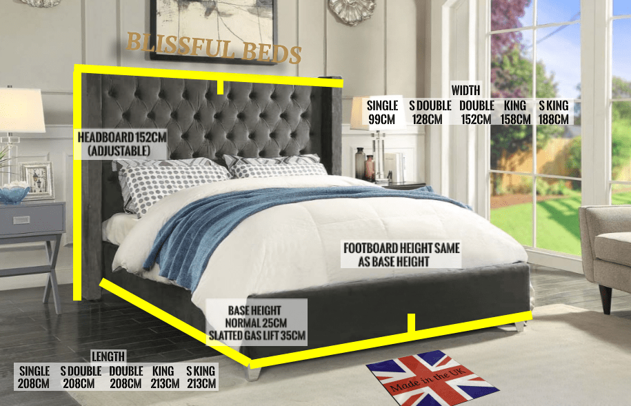 Classic Wings Low Bed - Blissful Beds
