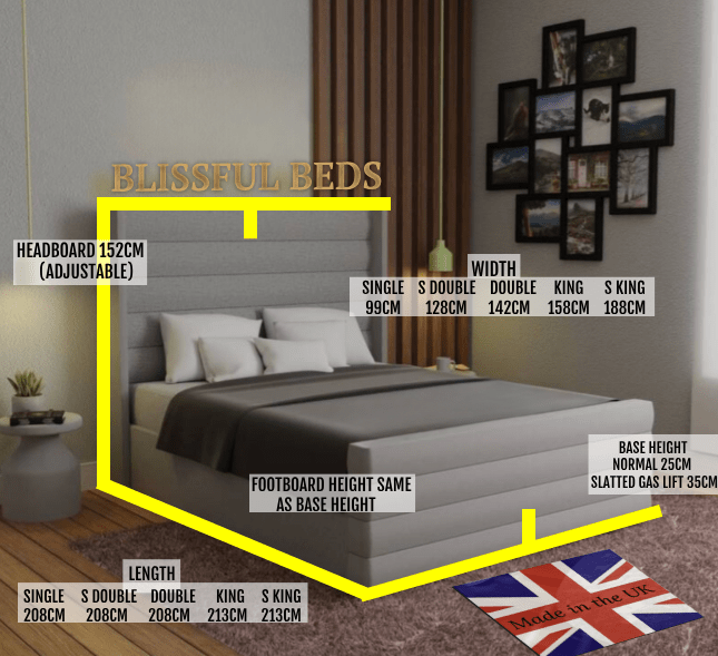 Horizon Wingback Bed - Blissful Beds