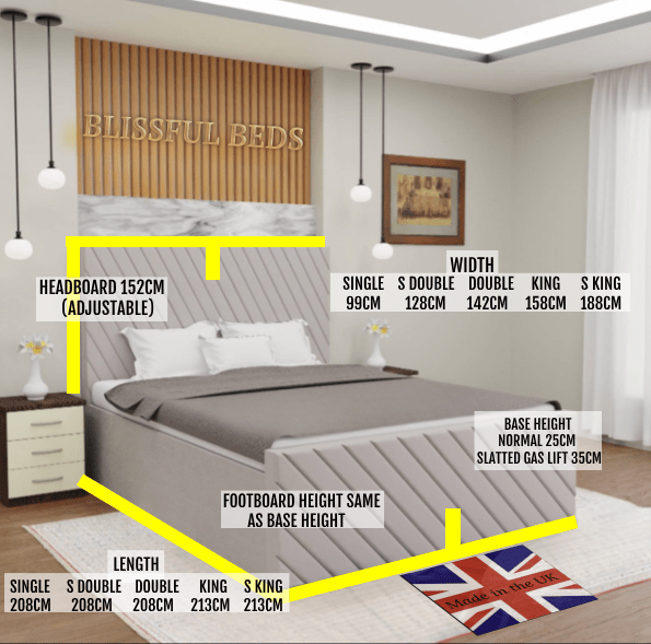 Georgia Panel Bed Design - Blissful Beds