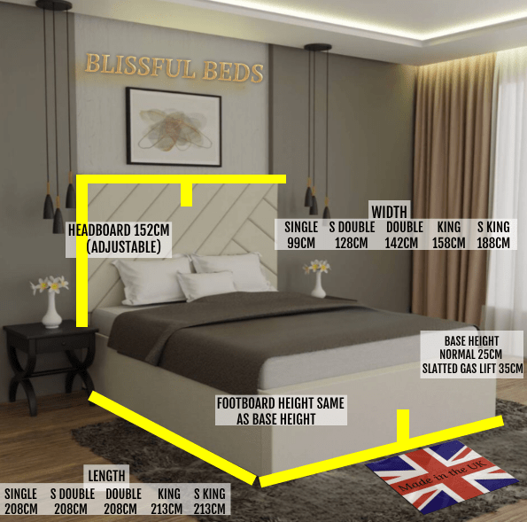 Luxury Dusk Panel Bed - Blissful Beds