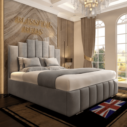 Alton Plush Velvet Modern Bed - Blissful Beds