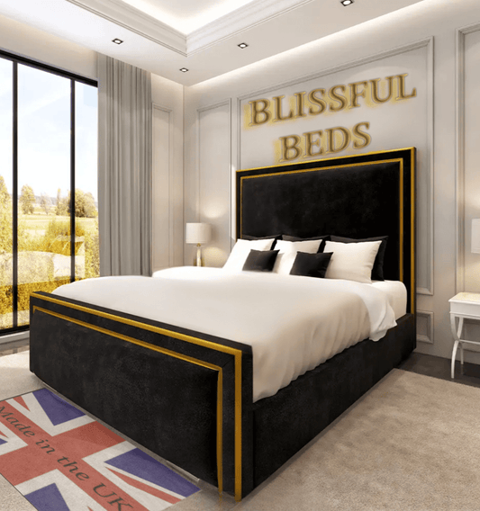 Gold Tara Bed With 60" Headboard - Blissful Beds