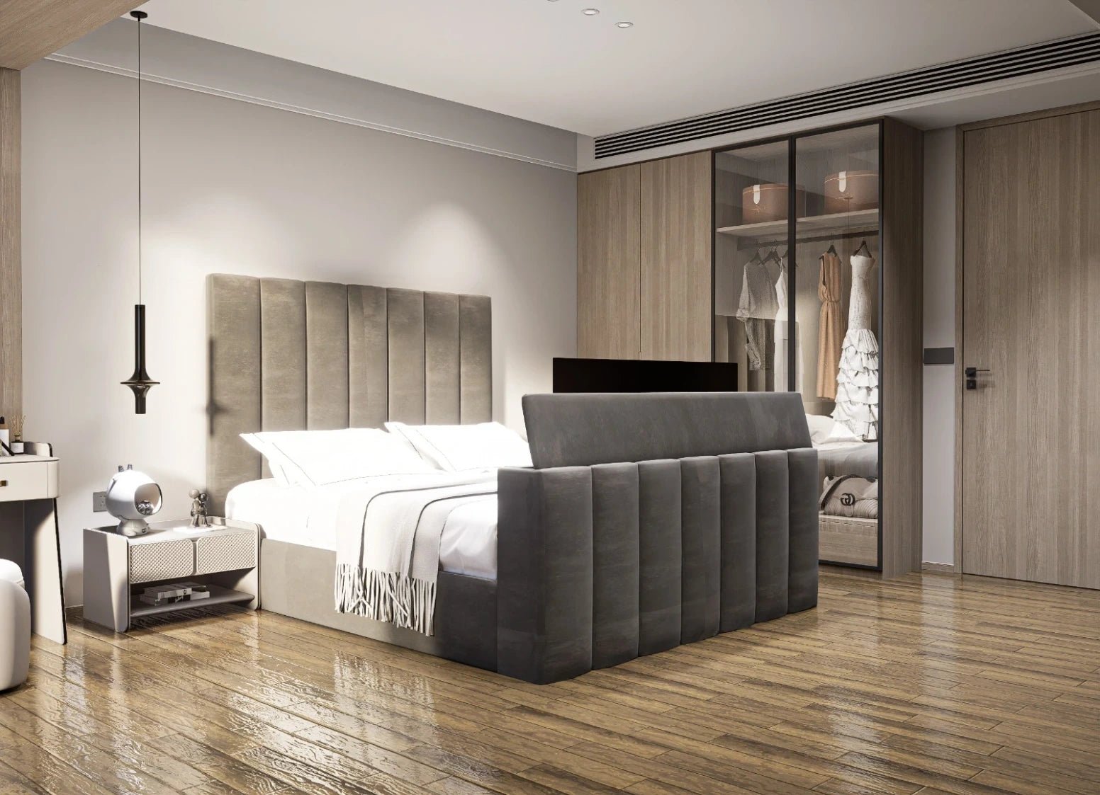 Italian Ottoman TV Bed - Blissful Beds