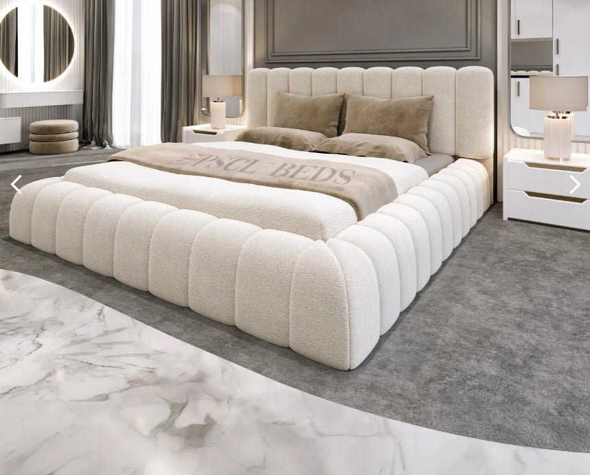 Cloud Nine Panel Bed (Bed+Ottoman Storage+Mattress) - Blissful Beds