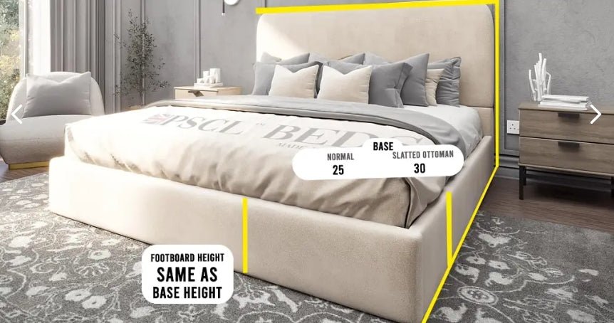 Cloud Eleven Panel Bundle (Bed + Ottoman Storage + Mattress) - Blissful Beds