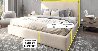 Cloud Eleven Panel Bundle (Bed + Ottoman Storage + Mattress) - Blissful Beds