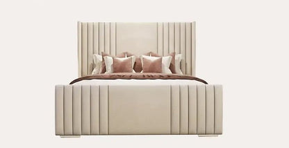 Yankee Wingback Panel Bundle( Bed + Ottoman Storage + Mattress) - Blissful Beds