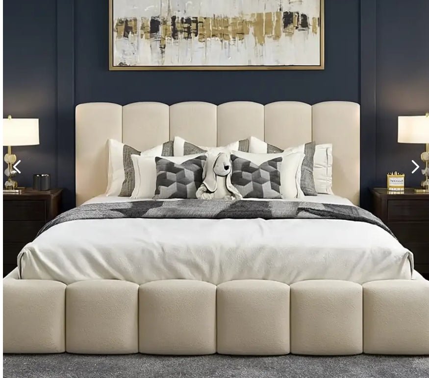 Cloud 21 Panel Bundle( Bed + Ottoman Storage + Mattress) - Blissful Beds