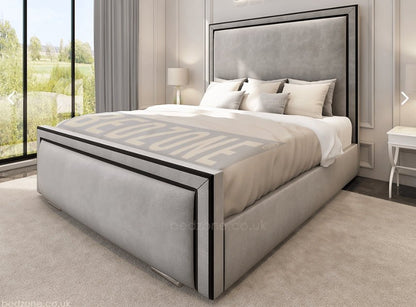 Classic Elegance Border Bundle ( Bed + Ottoman Storage + Mattress) - Blissful Beds