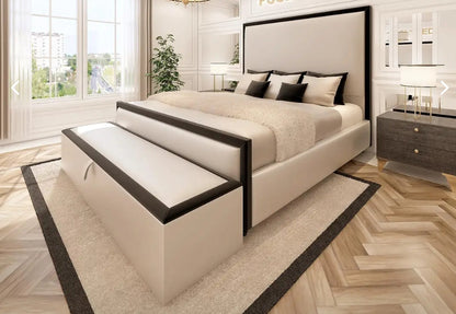 Classic Elegance Border Bundle! (Bed + Ottoman Storage + Mattress)