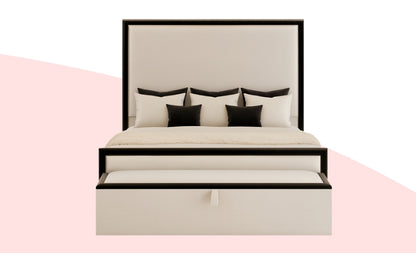 Classic Elegance Border Bundle! (Bed + Ottoman Storage + Mattress)