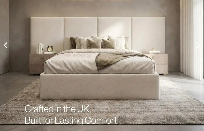 Luxury Ottoman Hotel  Panel Bed Bundle! (Bed + Ottoman Storage + Mattress)