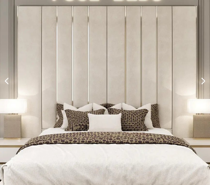 Hotel Palm Headboard Bed Bundle (Bed + Ottoman Storage + Mattress)