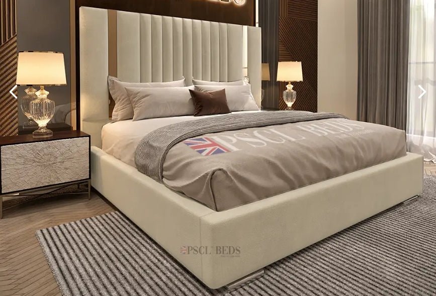 Designer Skyline Panel Bed Bundle! (Bed + Ottoman Storage + Mattress)