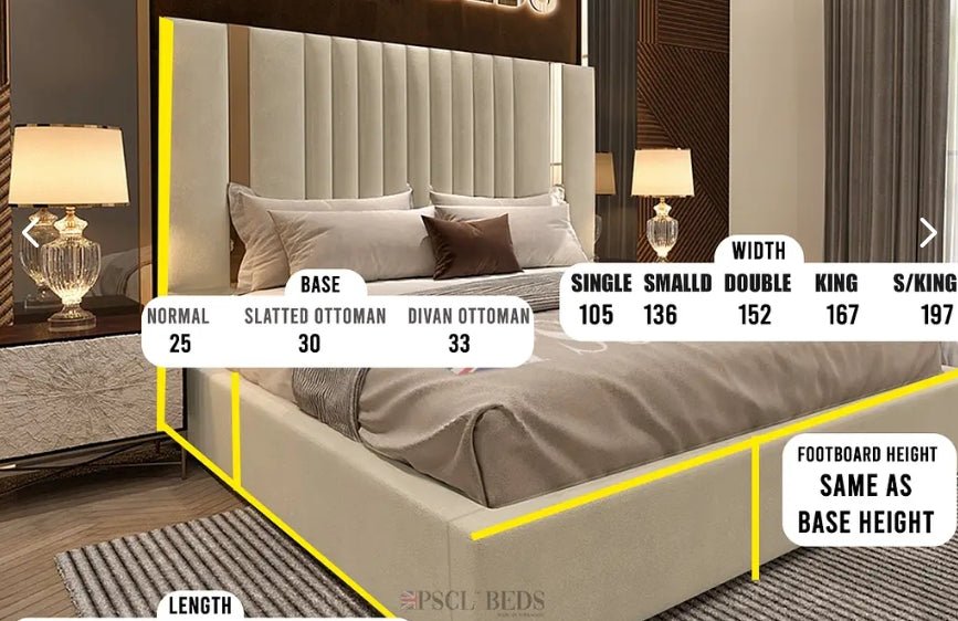 Designer Skyline Panel Bed Bundle! (Bed + Ottoman Storage + Mattress)