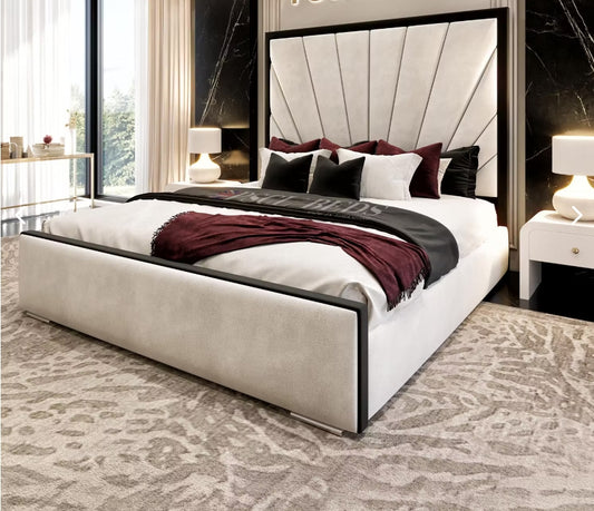 Sunrise Miami Wing Bed Bundle! (Bed + Ottoman Storage + Matress)